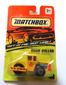 Matchbox 1993 Yellow Road Roller #40 Construction Vehicle Die-Cast 1:64 - Bild 1 von 6