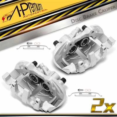 Pinza de freno delantera 2 piezas con soporte y pistón metálico para Mercedes-Benz E500 ML500 Foto 1 de 4