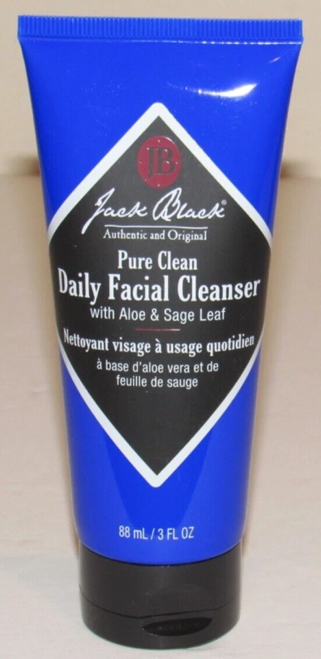 Jack Black Pure Clean Daily Facial Cleanser 3 Oz Deluxe Travel Size Aloe Sage - Image 1 of 1
