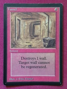Magic The Gathering BETA TUNNEL red card MTG LEB - Picture 1 of 2
