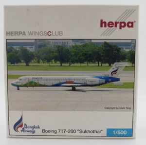 Herpa Bangkok Airways Boeing 717 Model - Sukhotai - 1:500 - 505758 - Picture 1 of 14