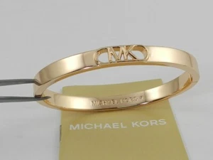 Michael Kors Metal-Plated Brass Empire Logo Bangle - Picture 1 of 3