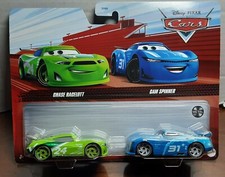 DISNEY PIXAR CARS - 2PACK  - CHASE RACELOTT  & CAM SPINNER