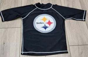 NFL Pittsburgh Steelers Swim Top Rash Guard Athletic Shirt Jungen Kinder Größe 8 - Bild 1 von 4