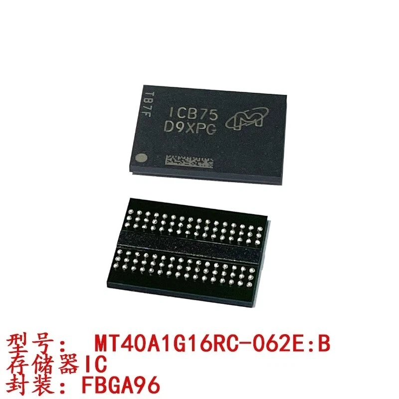 2pcs  MT40A1G16RC-062E:B  D9XPG SDRAM DDR4 16G-bit memory IC - Image 1 of 1