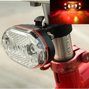 Fahrradbeleuchtung 9 superhelle LED Fahrrad Radfahren Rücklicht Lampe bunt - Bild 1 von 7
