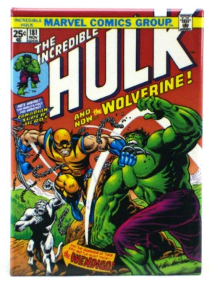 Hulk #181 Cover Refrigerator Magnet Marvel Comics Wolverine Herb Trimpe New - Image 1 of 2