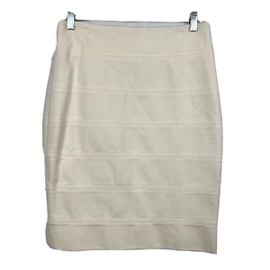 Gonna donna mercato nero Casa Bianca nuova con etichetta taglia 4 ponte a fascia elasticizzata avorio matita - Foto 1 di 12