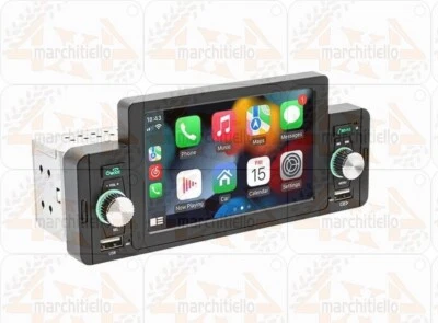 Autoradio multimediale 5" DIN, display da 5 pollici HD Touchscreen - Immagine 1 di 4