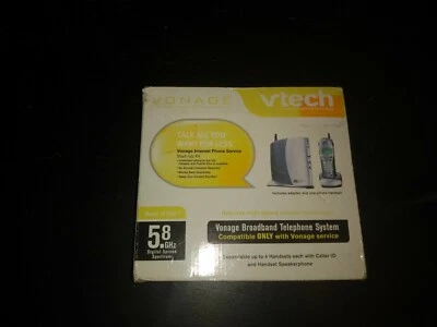 Vonage VTech IP 8100-1 Broadband Telephone System, Base & 1Handset - Image 1 of 4
