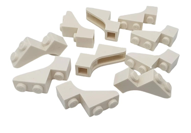10 Stück LEGO Stein Halbbogen 4568956, weiß, 1x3x2, 88292, NEU - Bild 1 von 1