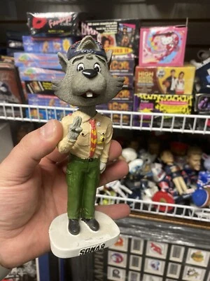 Raro Hartford Wolf Pack Sonar como escoteiro bobblehead quebrado ver fotos - Imagem 1 de 4