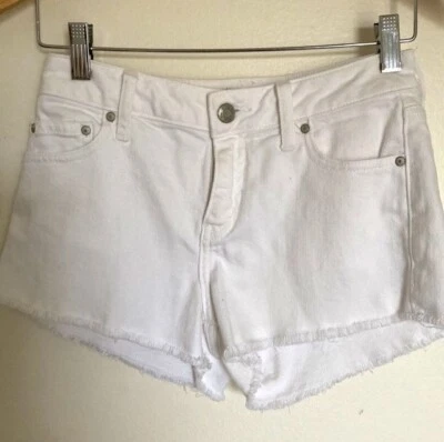 Sunday best cutoff shorts white denim sz 25 Foto 1 de 4