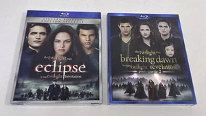 La Saga The Twilight: Eclipse & Breaking Dawn Part 2 (Lot of 2 Blu-Rays) New - Imagen 1 de 4