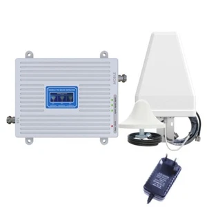 Amplificatore Segnale Cellulare 3 Bande 900/1800/2100 MHz con Spina UE + Cavo - Foto 1 di 9