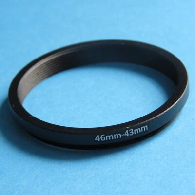 46mm to 43mm Stepping Step Down Ring Camera Lens Filter Adapter Ring 46-43mm - Image 1 of 2
