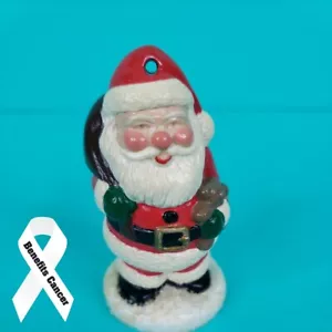 Vintage Keramik Weihnachtsmann Weihnachtsschmuck Figur - Bild 1 von 7