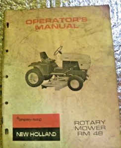Manuale Operatori Trattore 48 Falciatrice Rotante New Holland Vintage - Foto 1 di 4