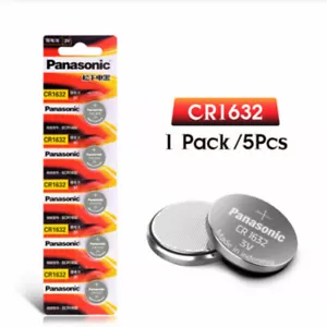 5pcs PANASONIC original brand new battery CR1632 3v button cell coin batteries - Picture 1 of 1