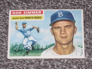 Béisbol 1956 Topps #99 Don Zimmer en muy buen estado-excelente+/ex espalda gris - Imagen 1 de 2