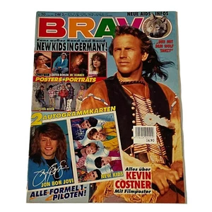 Vintage Bravo German Music Magazine - MAY 1991,Kevin Costner,Val Kilmer, U2 - Picture 1 of 12