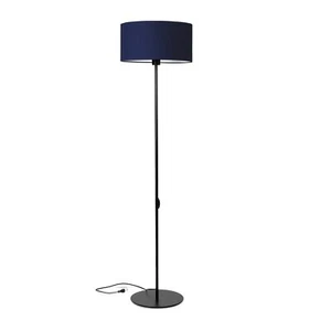 Stehleuchte Stehlampe Metall Wohnzimmer Blau Bodenlampe Standleuchten Industrial - Bild 1 von 7