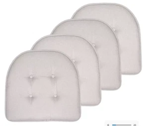 NEW Sweet Home 4 Pack U-Shaped Memory Foam No-Slip Back Chair Cushions - Picture 1 of 1