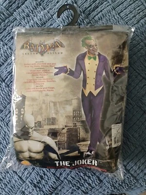 Disfraz de Halloween Batman Arkham Asylum The Joker talla estándar con kit de cosméticos Foto 1 de 4