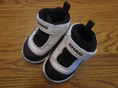 SHAQ Zapatos de Bebé Talla 3 Parte Inferior de Hielo Blanco Retro Infantil Tenis NUEVO Foto 1 de 4