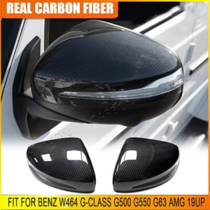 For Benz W464 G-Class G500 G550 G63   19UP Dry Carbon Side Mirrors Cover Caps - Picture 1 of 12