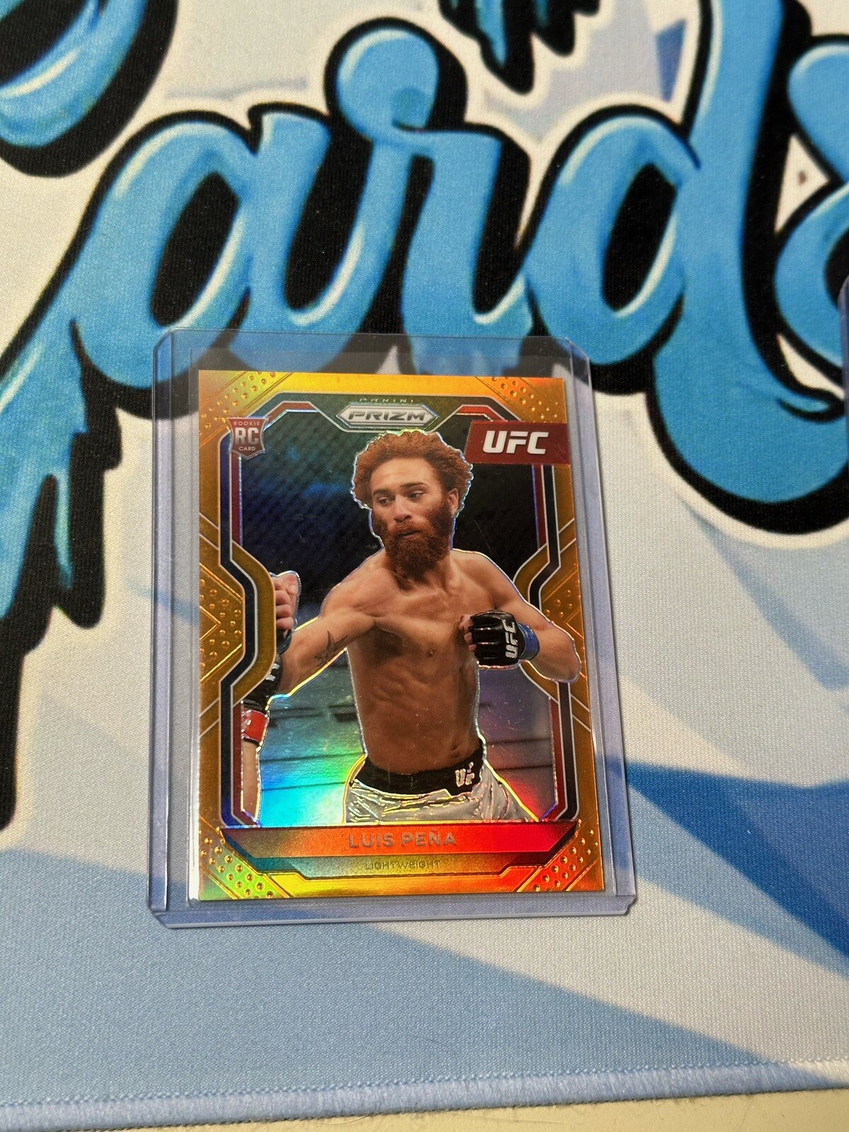 2021 Panini UFC Prizm Luis Pena Orange Refractor Prizm RC Rookie Card 20/99 #27