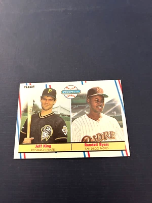 1988 Fleer Baseball Jeff King Rookie Card #653 Factory Set Break NM-MT - Image 1 of 2