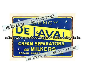 DeLaval Sahneabscheider Melkers Agency DE LAVAL Blechschild Outdoor Brauerei - Bild 1 von 4