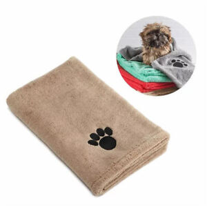 UK Large 100x50 Microfibre Super Absorbant Pet Towel for Dog Cat Cleaning Drying