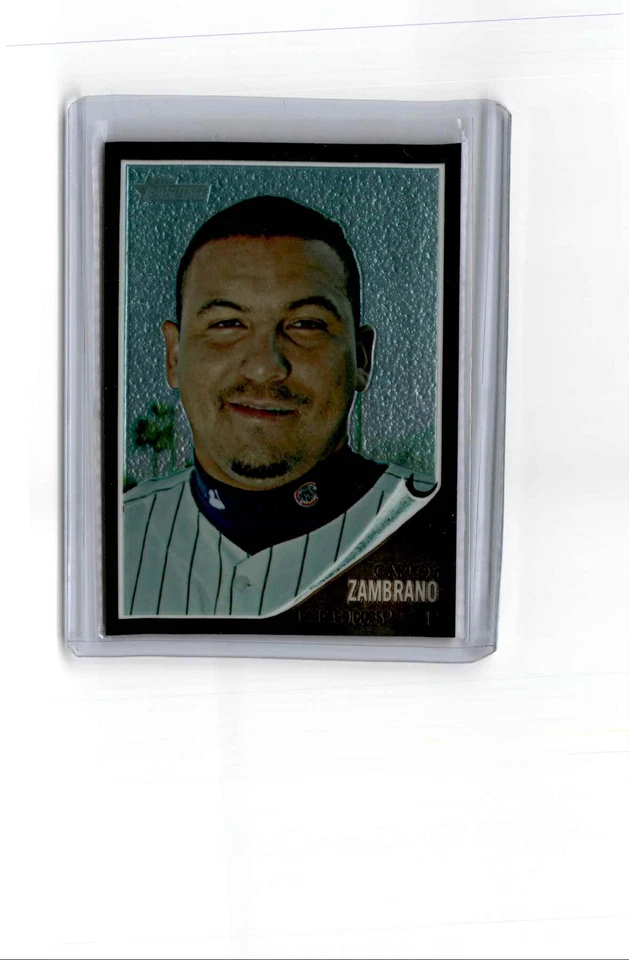 Topps Heritage 2011 cromo negro refractor Carlos Zambrano 61/62 Chicago Cubs Foto 1 de 2