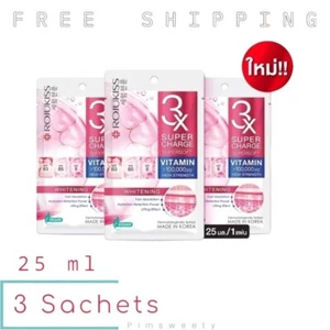 3 Sachets X 25 ml ROJUKISS SUPERCHARGE SUPERSOFT WHITENING MASK SKINCARE FACIAL - Picture 1 of 11