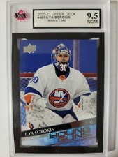Ilya Sorokin 2020-21 Young Guns Rookie Hockey Card KSA 9.5!!!