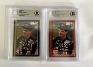 1992 Maxx Jeff Gordon BGN Rookie Of The Year Cards Signed Autograph - Picture 1 of 2