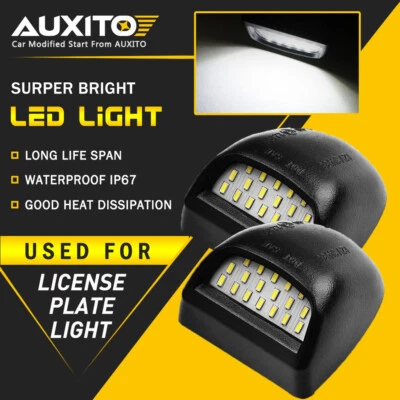 Luz de matrícula LED AUXITO para Chevy Tahoe Suburban GMC Yukon XL 2000-2006 Foto 1 de 4