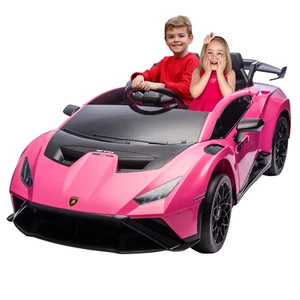 Lamborghini Inspired Kids Drift Car, 24V Electric Ride-On with Dynamic Music - Picture 1 of 18