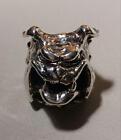 Crazy Pig Designs Bulldog Ring Silver Size Us 8.5 42G Used