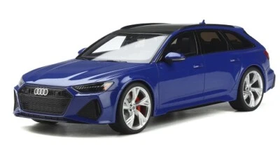 Audi RS6 Avant Tribute Edition 2020 Blu Nogaro GT Spirit in scala 1:18 NUOVO IMBALLO ORIGINALE - Immagine 1 di 4
