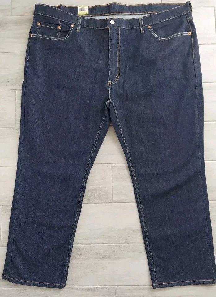 Levi’s 541 Flex Men's Bottoms Stretch Straight Blue Jeans Size 50×30