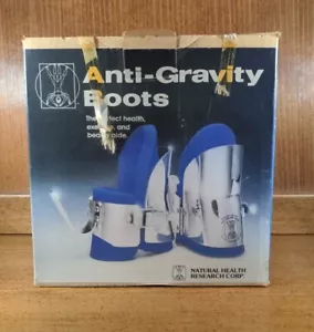 VINTAGE Anti-Gravity Metal Boots by Natural Health Research Inversion Gym Equip. - Picture 1 of 10