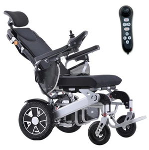 Leichter Faltbarer Elektrischer Rollstuhl Fernbedienung Sitzbreite 47 bis 150 kg - Bild 1 von 19
