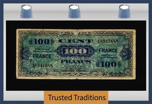 TT PK 123c 1944 FRANCE / ALLIED MILITARY CURRENCY 100 FRANCS - Picture 1 of 2