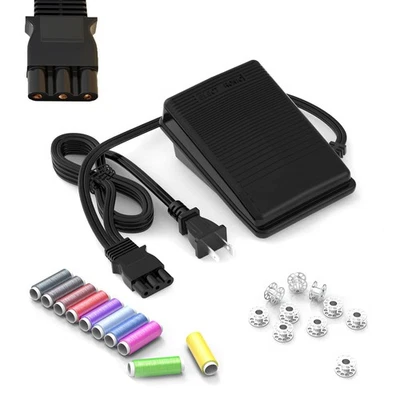 Sewing Machine Pedal and Power Cord for Janome & Kenmore, Compatible with Jan... - Image 1 of 4
