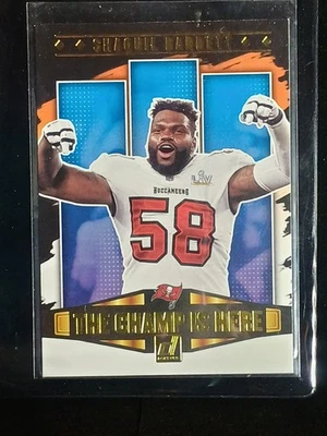 2021 DONRUSS FOOTBALL SHAQUIL BARRETT "THE CHAMP IS HERE" INSERT CARD #CIH-20 - Image 1 of 2