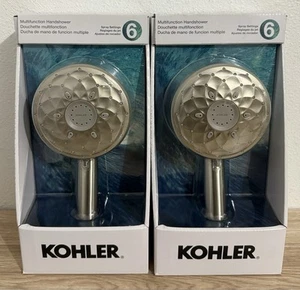 Kohler Rosewood Wall Mount Handheld Shower Head In Brushed Nickel - Lot Of 2 NEW - Picture 1 of 4