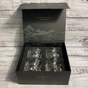 Tsukiglass Limited Edition Set Of 4 Private Collection Glass Whiskey Tumblers - Picture 1 of 6